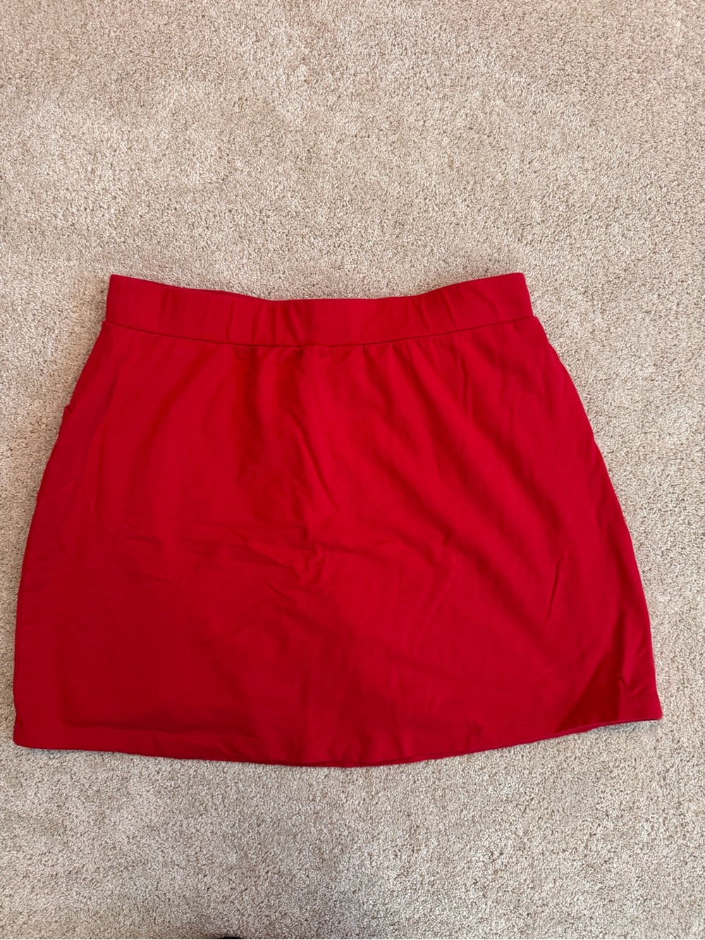 Susan Graver Red Skort - Picture 3 of 9
